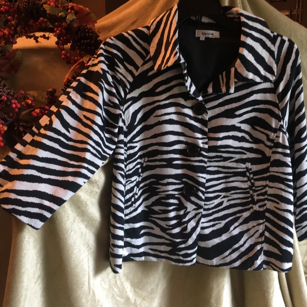 Black and white jacket